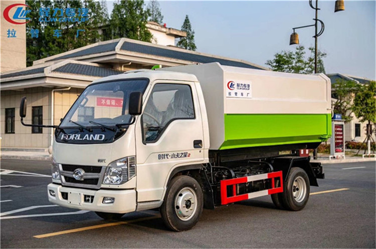 國(guó)六福田小卡5方掛桶垃圾車